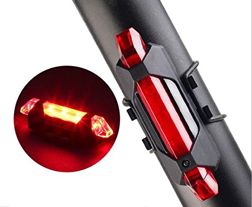 Rechargeable Bicycle Front Waterproof LED Light (Red)