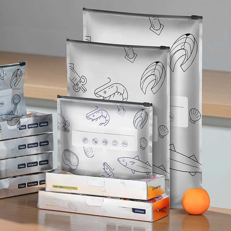 Yoshizaki Aozaki Aluminum Foil Fresh-keeping Bag Food Grade Refrigerated Sealed Bag Refrigerator Freezer Tin Foil Compact Bag