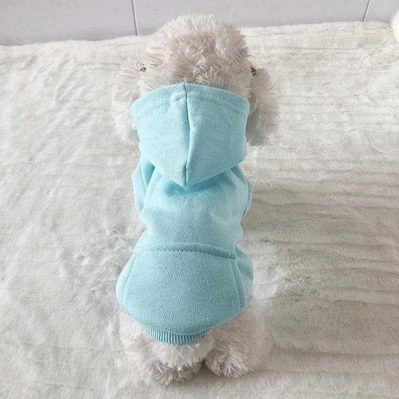 British Style Cotton Solid Color Pet Clothing