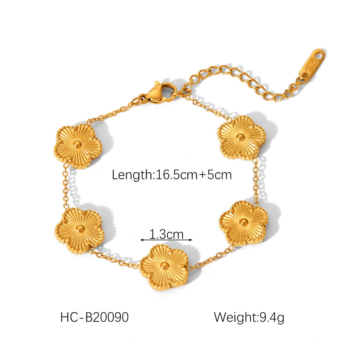 Stainless Steel Bracelet Ot Buckle Love Pearl Bracelet Female Titanium Steel Jewelry