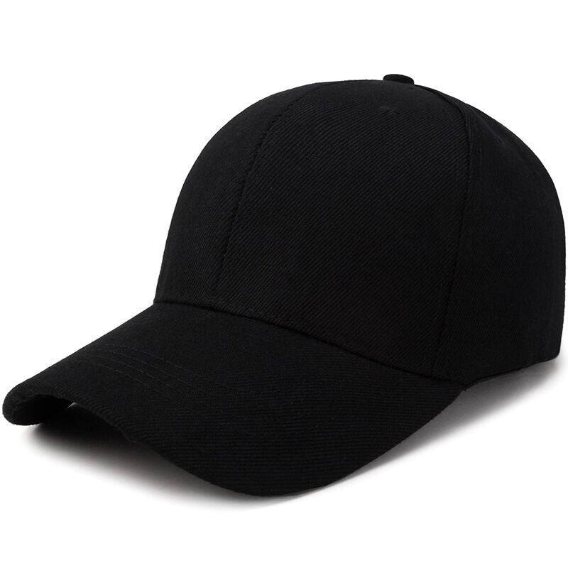 Women's Minimalist Solid Color Printing Curved Eaves Baseball Cap