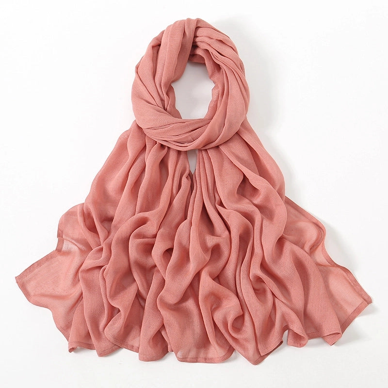 Women's Elegant Minimalist Solid Color Rayon Kerchief