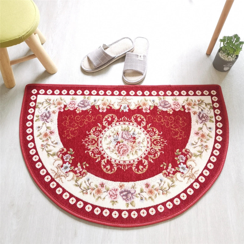 Semi-circular Door Mat Bathroom Bathroom Water Absorption Non-slip Foot Mat Bedroom Entry Carpet