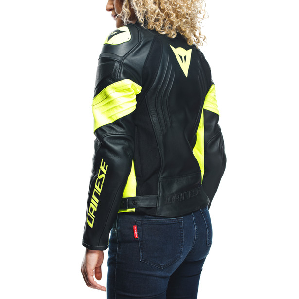 RACING 4 LADY LEATHER JACKET