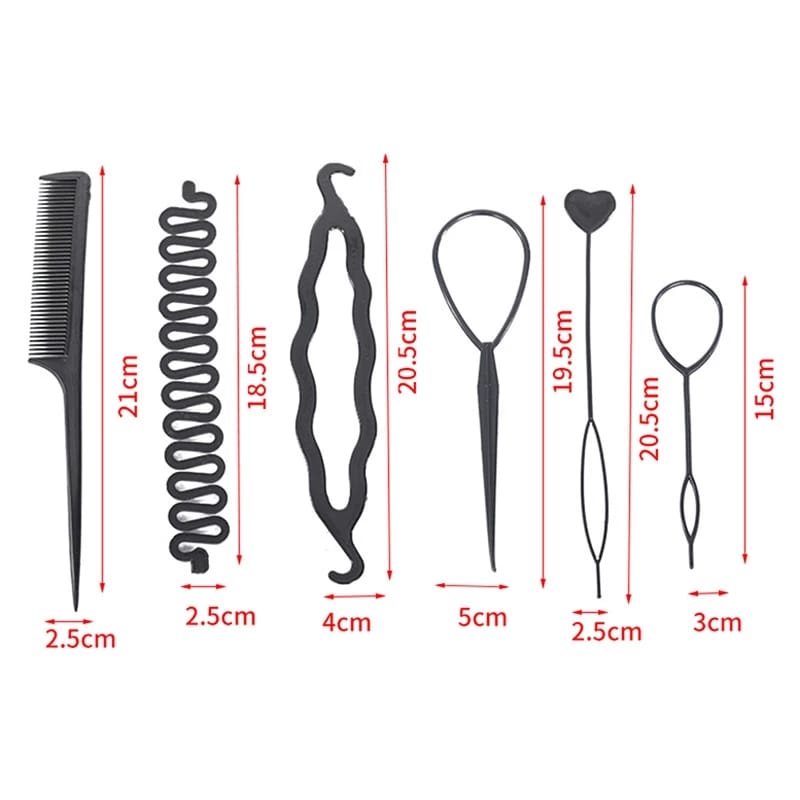 6Pcs Hair Braiding Kit