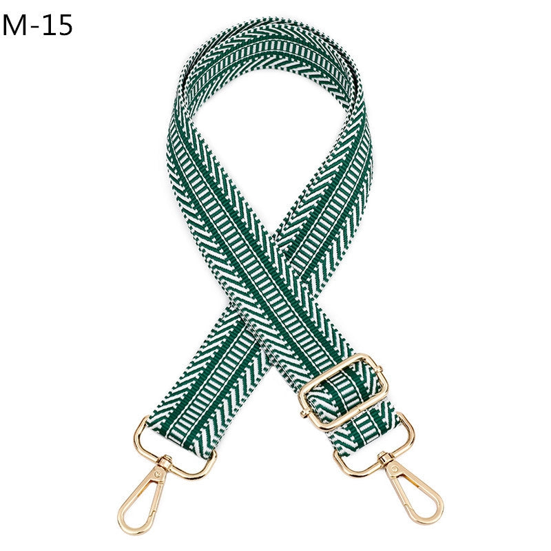 All Seasons Polyester Color Block Bag Strap