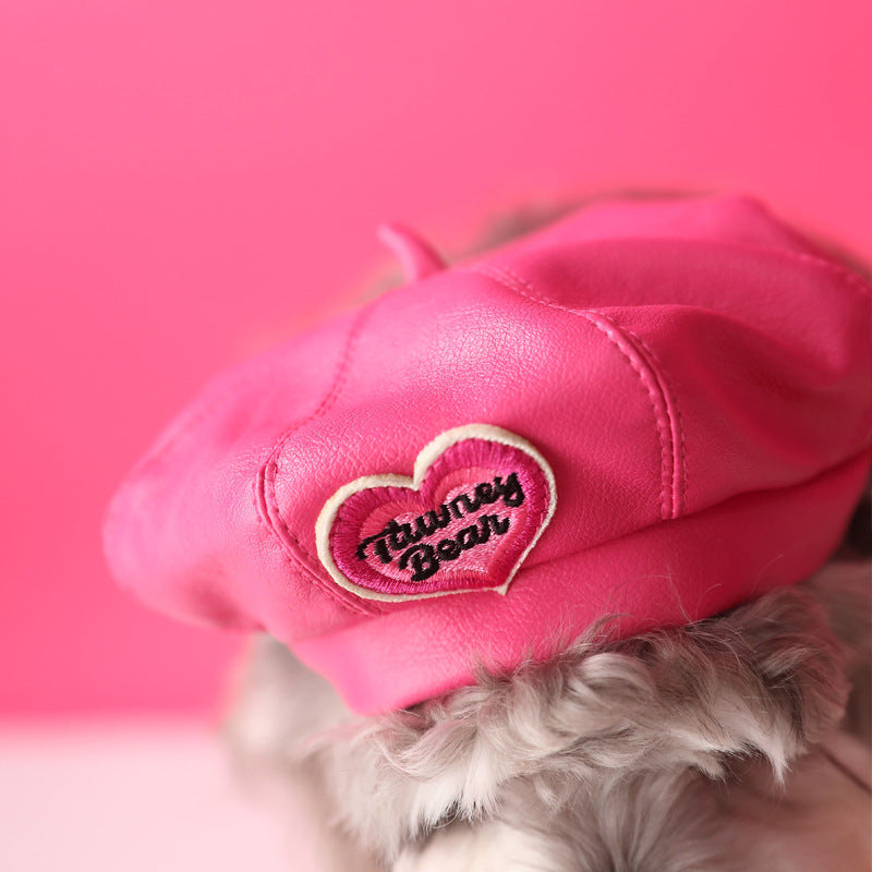 Letter Printed Sweet Dog Cat Hat