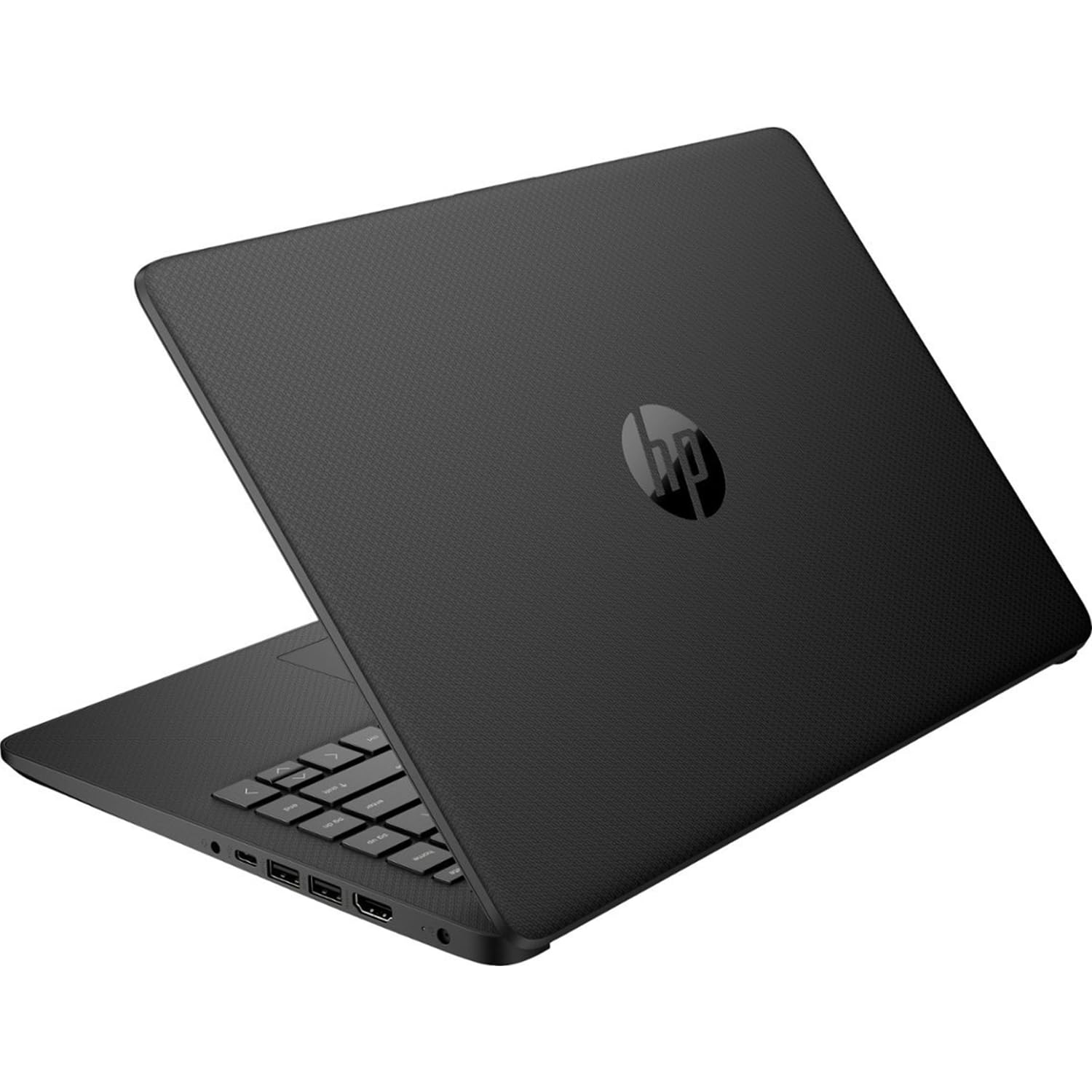 HP Essential Laptop, visualización HD de 14 pulgadas, Intel Celeron N4120, 8 GB DDR4 RAM, 64 GB eMMC, cámara web, tipo C, lector de tarjetas SD, HDMI, Wi-Fi, Windows 11 Home, negro, accesorios KKE