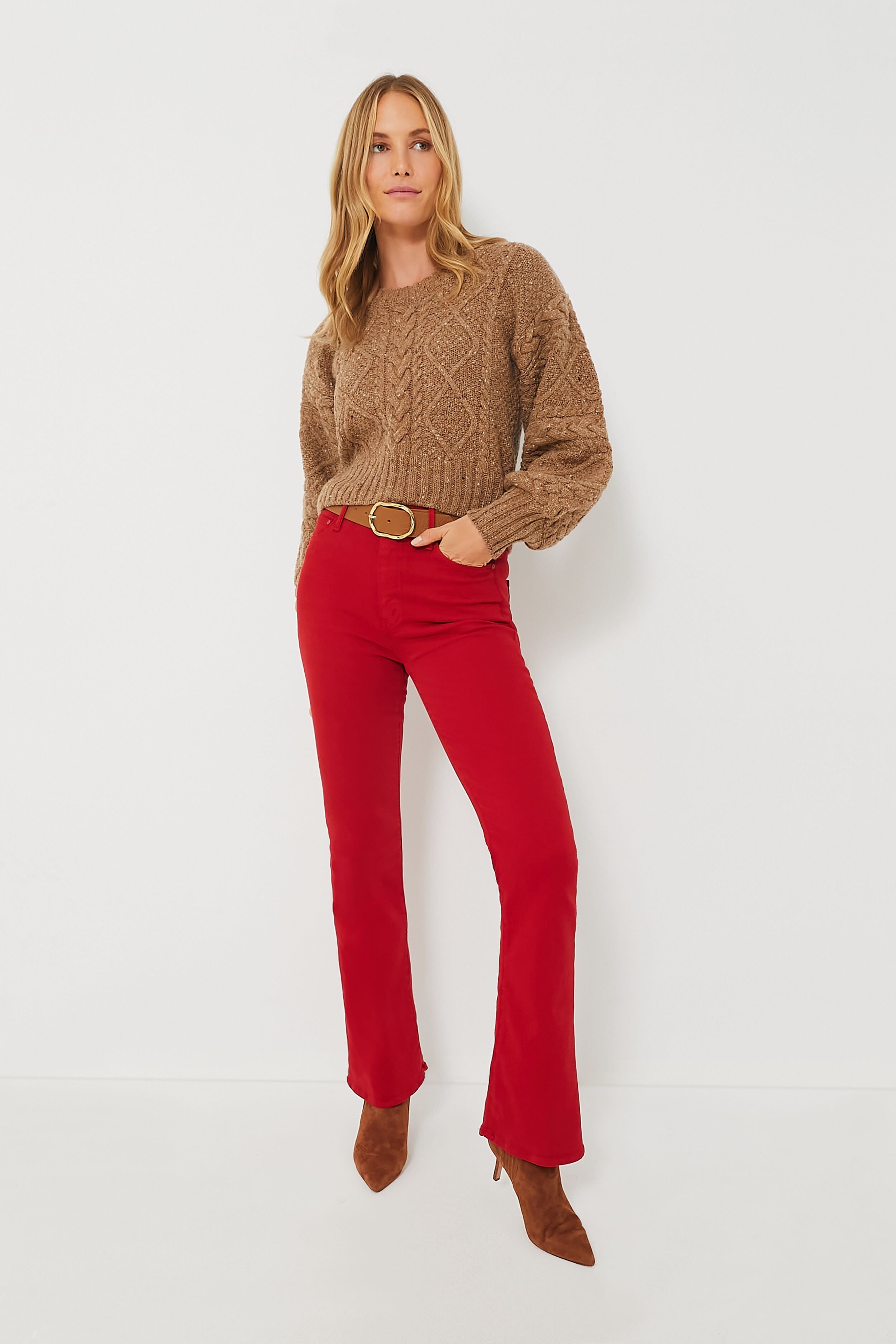 Haute Red High Waisted Weekender Skimp