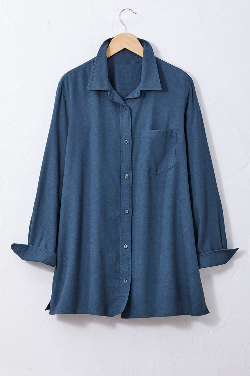 Linen Blend Big Shirt