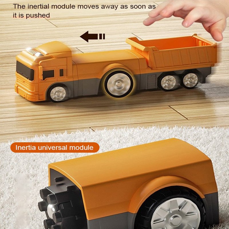 🎁Children's Day 49% OFF🔥Magnetic Transform Engineering Car Assembled Toys