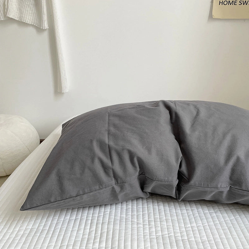 Casual Lattice Solid Color Cotton Pillow Cases Couch & Sofa Decor