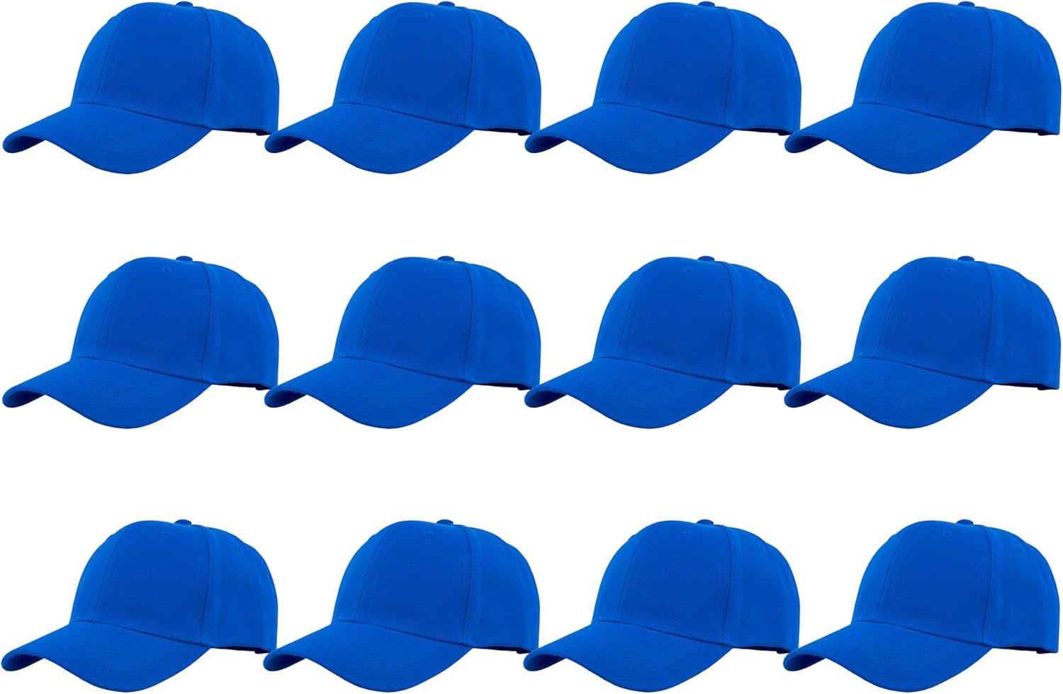 Gelante Plain Blank Baseball Caps Adjustable Back Strap Wholesale LOT 12 PC'S