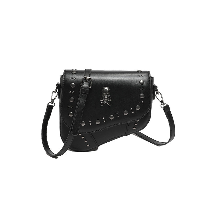 Women's Medium Pu Leather Cross Solid Color Streetwear Square Flip Cover Crossbody Bag