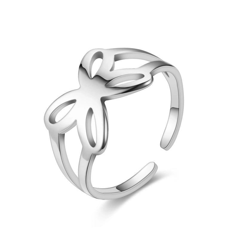 Heart Titanium Steel 18K Gold Plated Carving