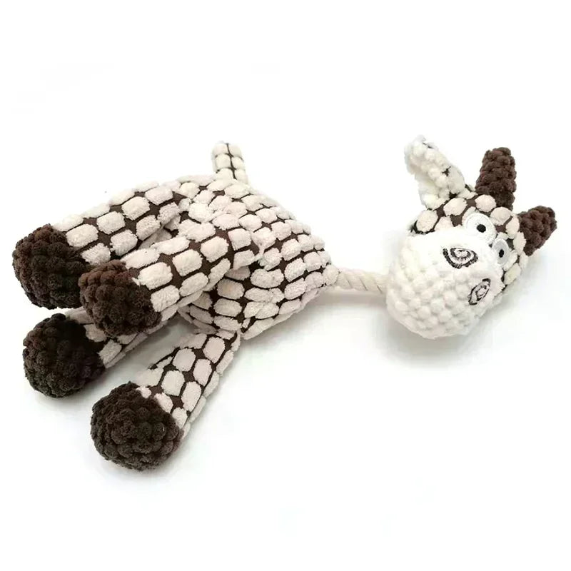 Corduroy Squeaky Chew Toy for Dogs