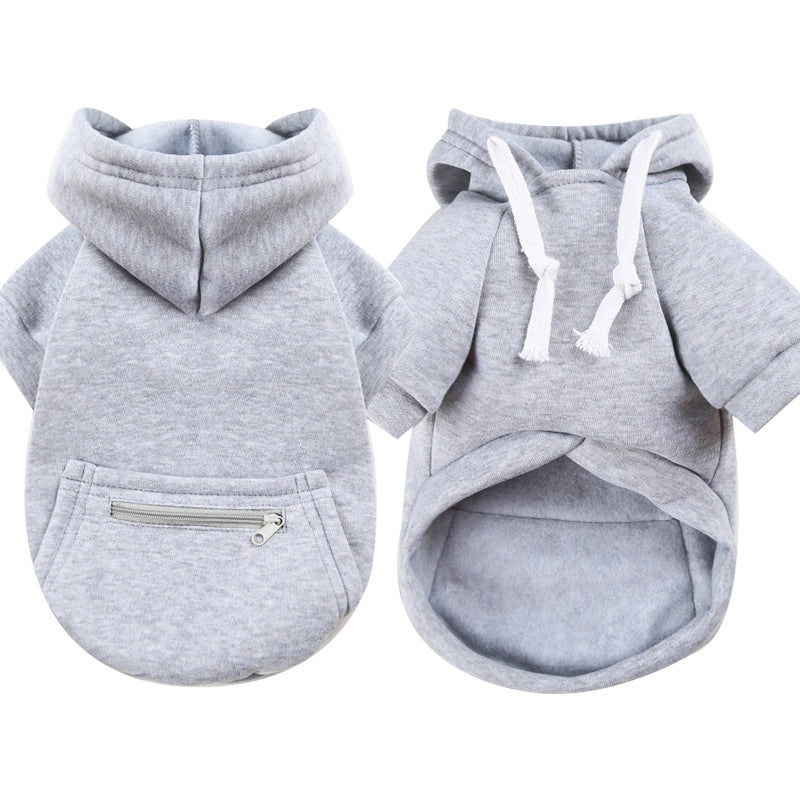Autumn And Winter Small. Medium And Large Dog Zipper Pocket Dog Dog Clothes Cat Sweater Teddy Bo Meifa Pet Supplies