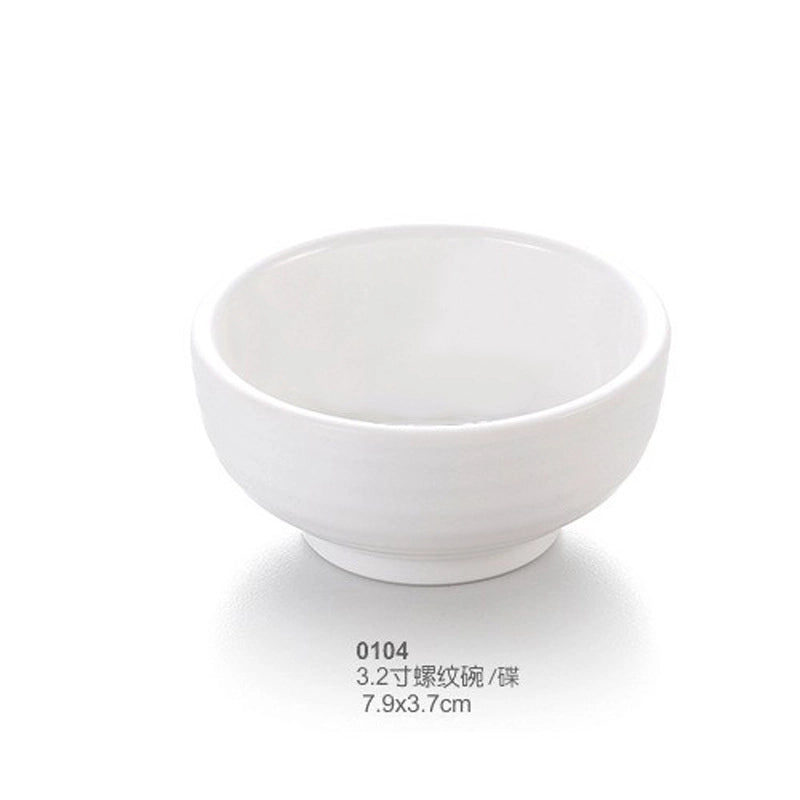 Porcelain-Imitation Milamine Shatter-Resistant Round Small Flavor Dish Chinese Sushi Dipping Sauce Dish Dish Dish Dish Dish Dish Dish Dish Dish Dish Dish