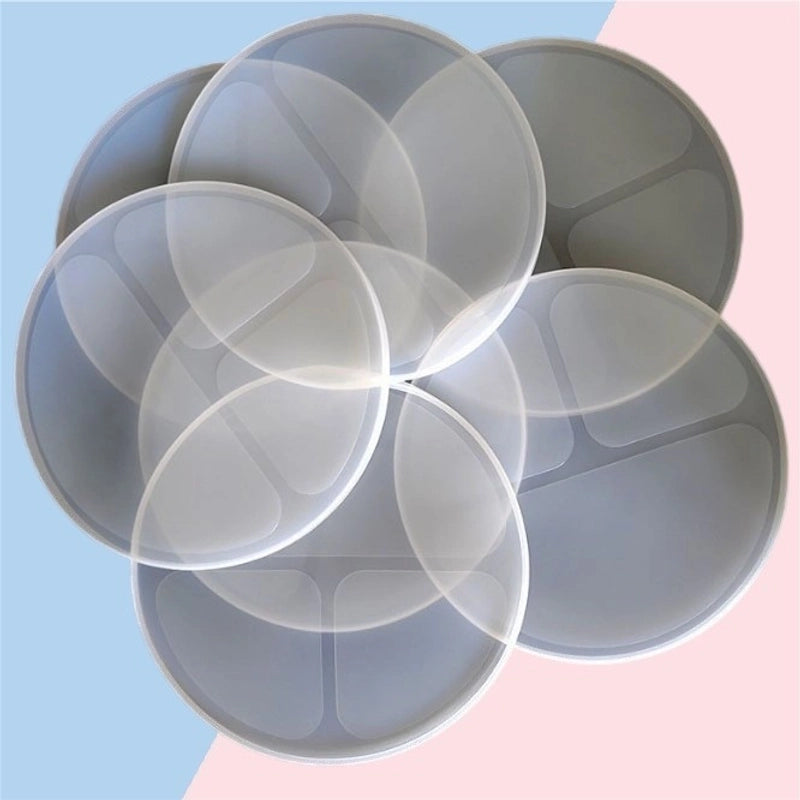 Casual Vacation Solid Color Silica Gel Plate 1 Piece