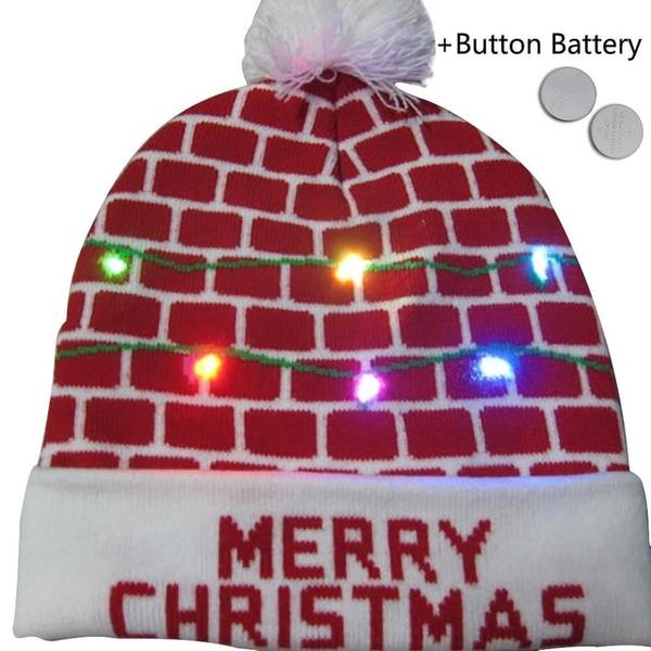 CHRISTMAS LED KNITTED BEANIES