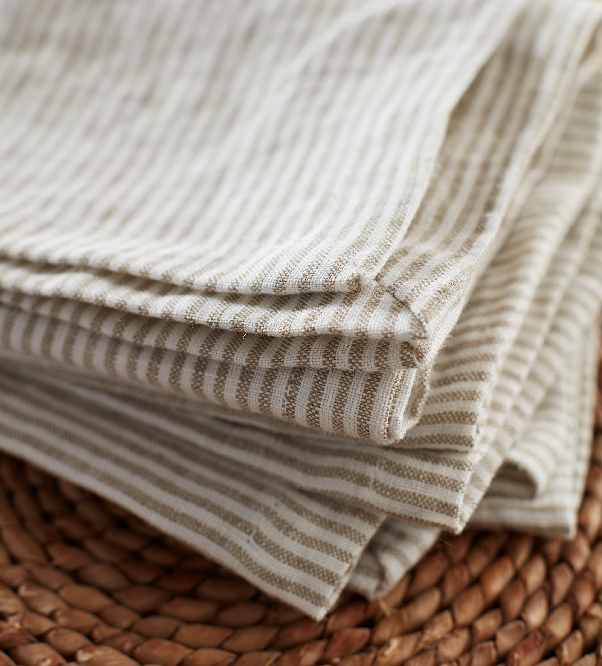 Natural 100% Linen Napkins - Set of 4