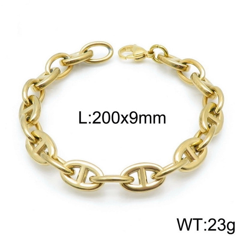 Titanium Steel 18K Gold Plated Fashion