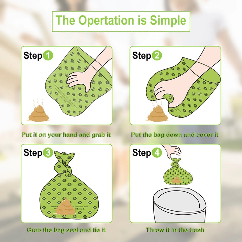 Pet Garbage Bag Degradable Single Roll Stool Bag Shit Bag Dog Stool Bag Pet Toilet