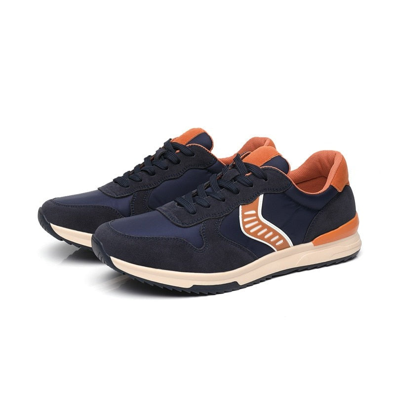 West American Style Leather Athletic Sneakers