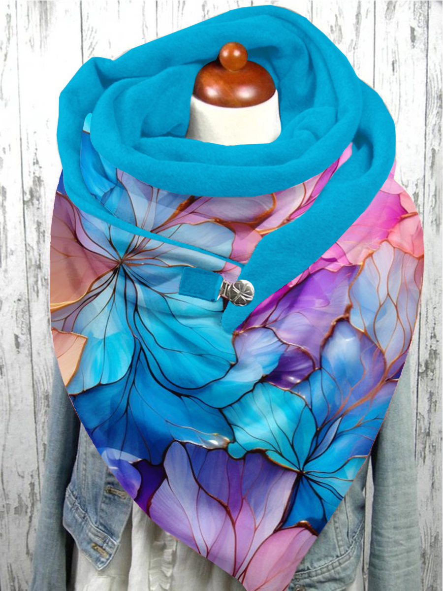 Blue Diabetes Awareness Casual Scarf Shawl