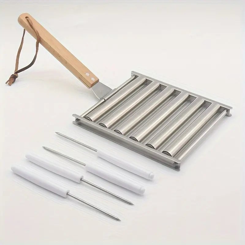🔥Hot Sale 49% Off –Hotdog Roller Stainless Steel Sausage Roll Rack