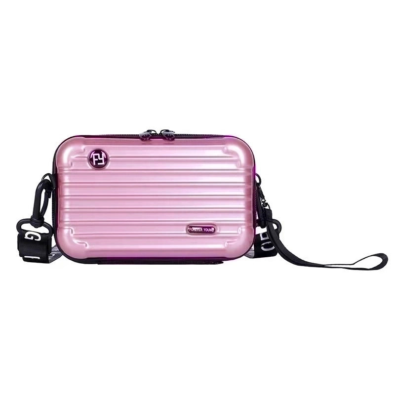 Women's Mini Pvc Solid Color Streetwear Square Zipper Crossbody Bag