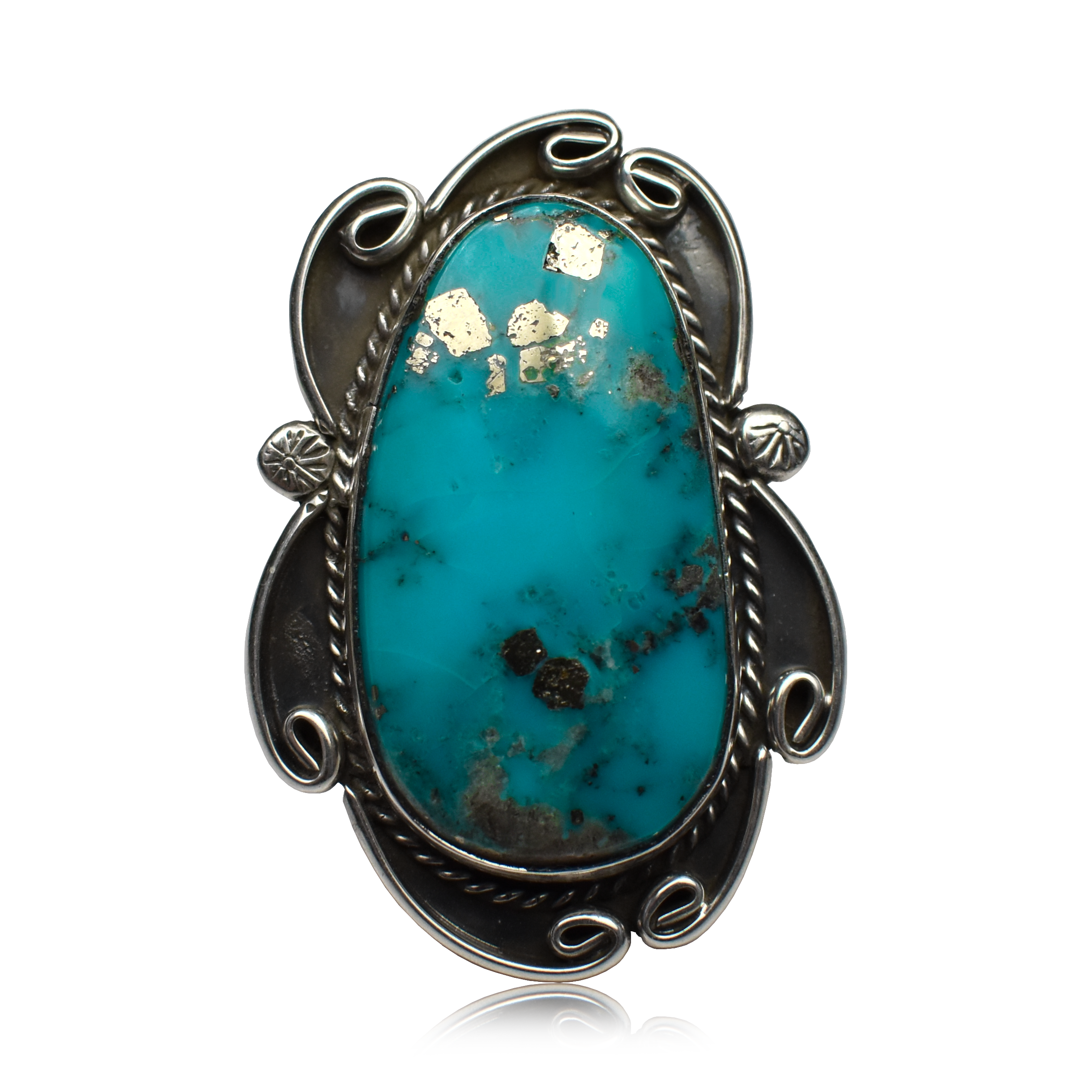 Kingman Turquoise Statement Ring