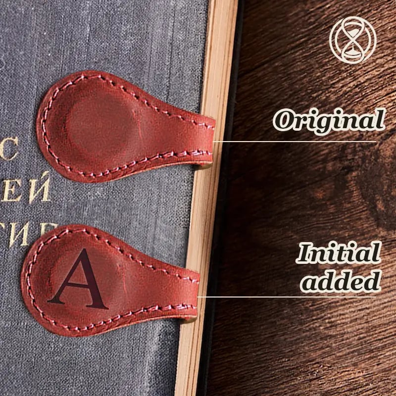 🔥Christmas Special Promotion 49% OFF -🎅 TimelessMark–Personalized Magnetic Leather Bookmark💥Buy 2 Get Free Shipping💥