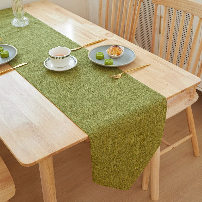 Minimalist Solid Color Linen Tablecloths