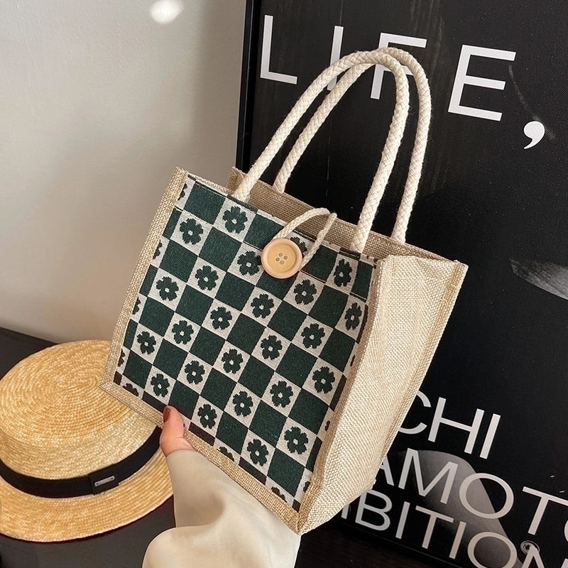 Women's All Seasons Canvas Elegant Square Bag