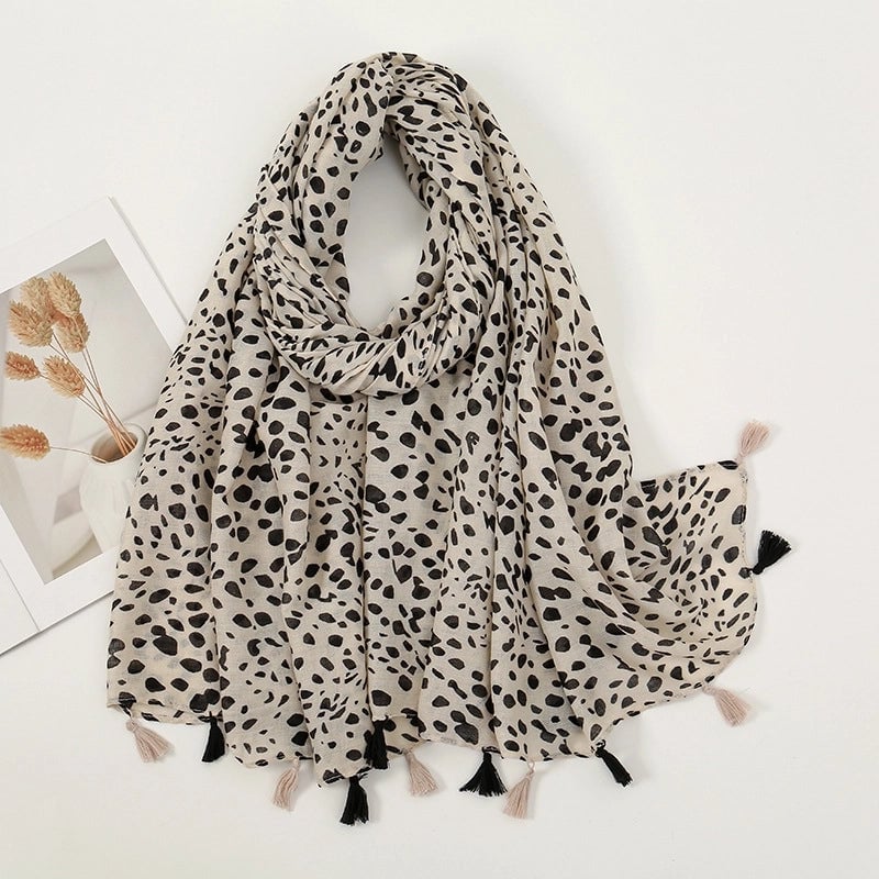 Women's Sweet Pastoral Flower Polyester Silk Scarf