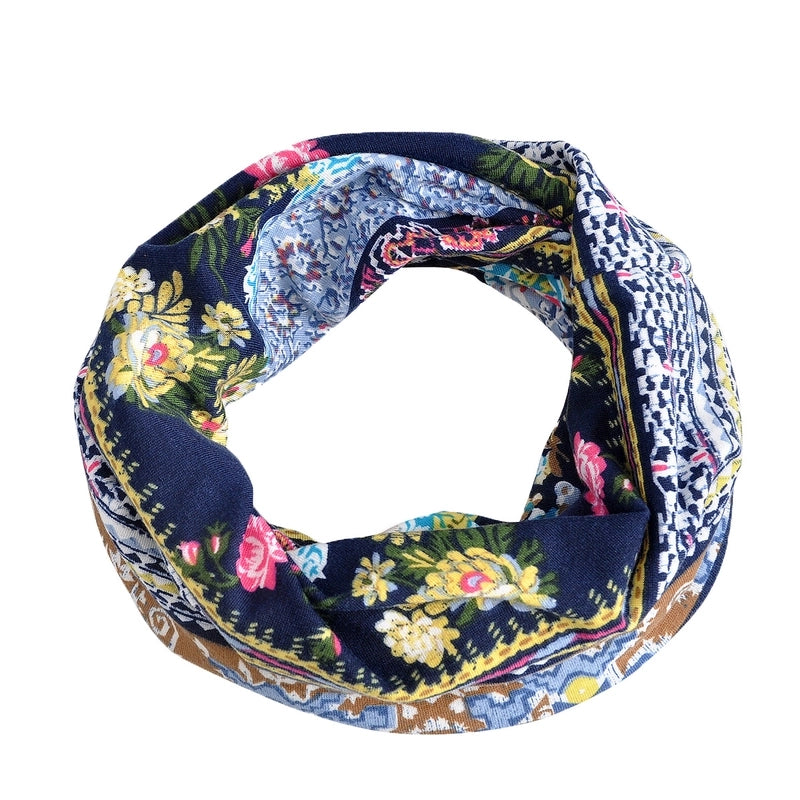 Unisex Basic Retro Flower Printing Eaveless Sleeve Cap