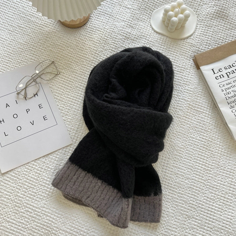 Women's Minimalist Classic Style Solid Color Polyester Scarf