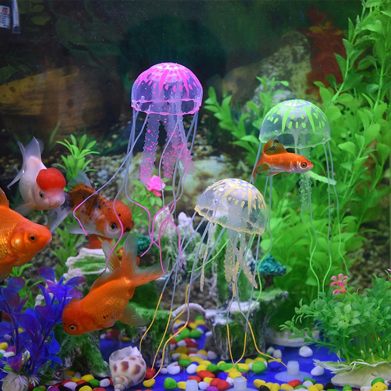 Jellyfish Fish Ornament For Aquarium