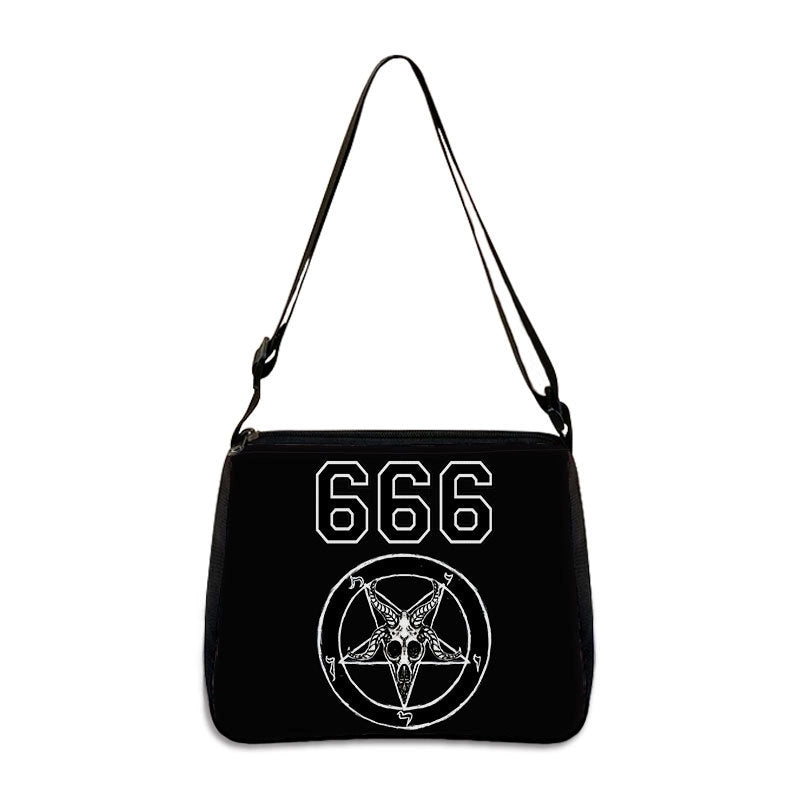 Women's Small All Seasons Polyester Cartoon Cat Vintage Style Square Zipper Underarm Bag