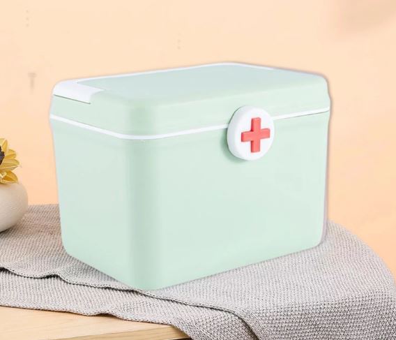 Colored Macaroon Medicine Box Large Capacity Household Multi-Layer Medicine Box