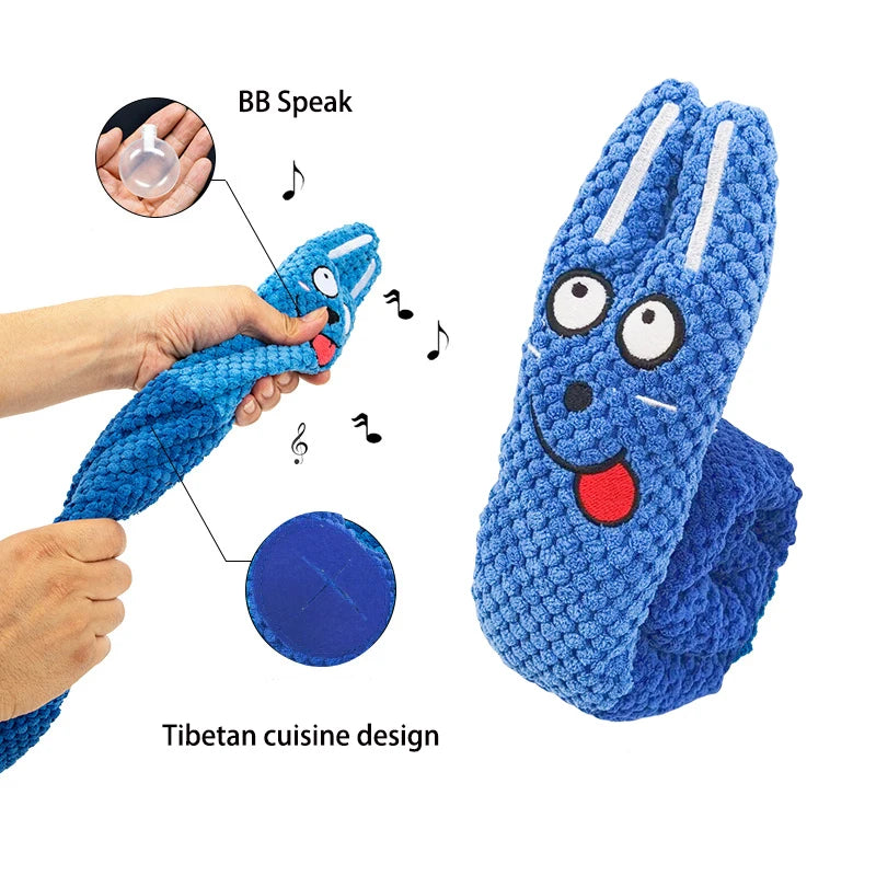 Indestructible Snail Dog Puzzle Feeder - Interactive & Squeaky Pet Toy