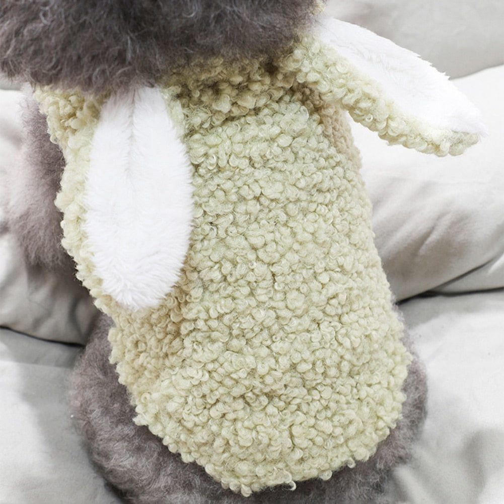 Rabbit Ears Fleece Puppy Hooded Coat