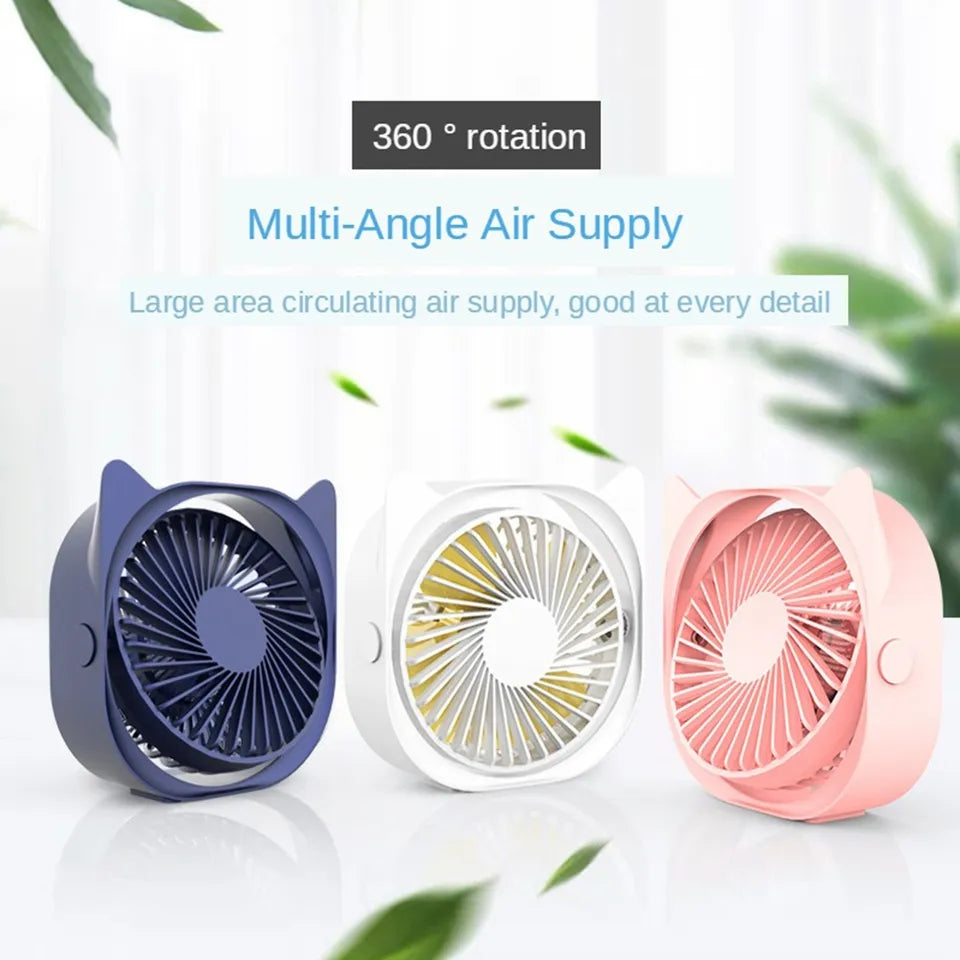 MINI RECHARGEABLE DESKTOP FAN