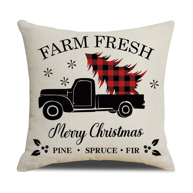 Fashion Letter Elk Polyester Pillow Cases