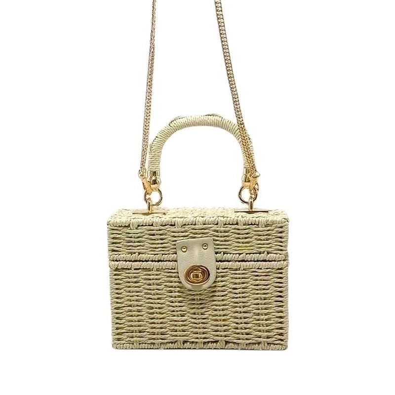 Women's Small Spring&summer Straw Vacation Handbag
