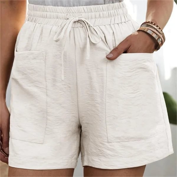 🔥Solid Two Pockets Loose Casual Short Pants