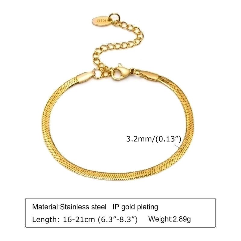 Elegant Geometric 201 Stainless Steel 18K Gold Plated Zircon Bracelets In Bulk