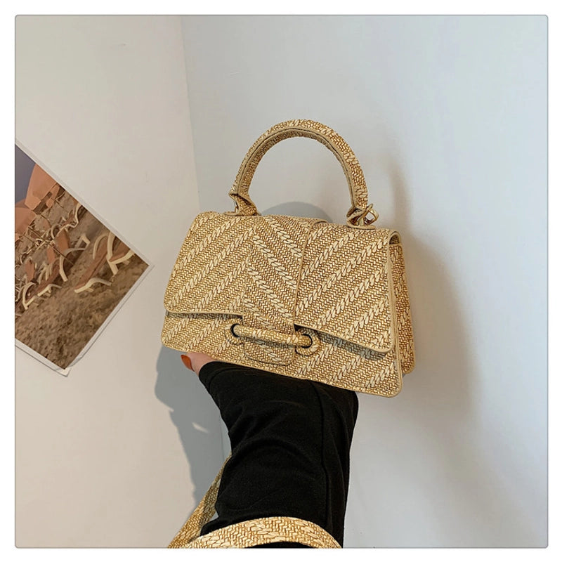 Women's Medium Nylon Solid Color Basic Classic Style Square Flip Cover Crossbody Bag