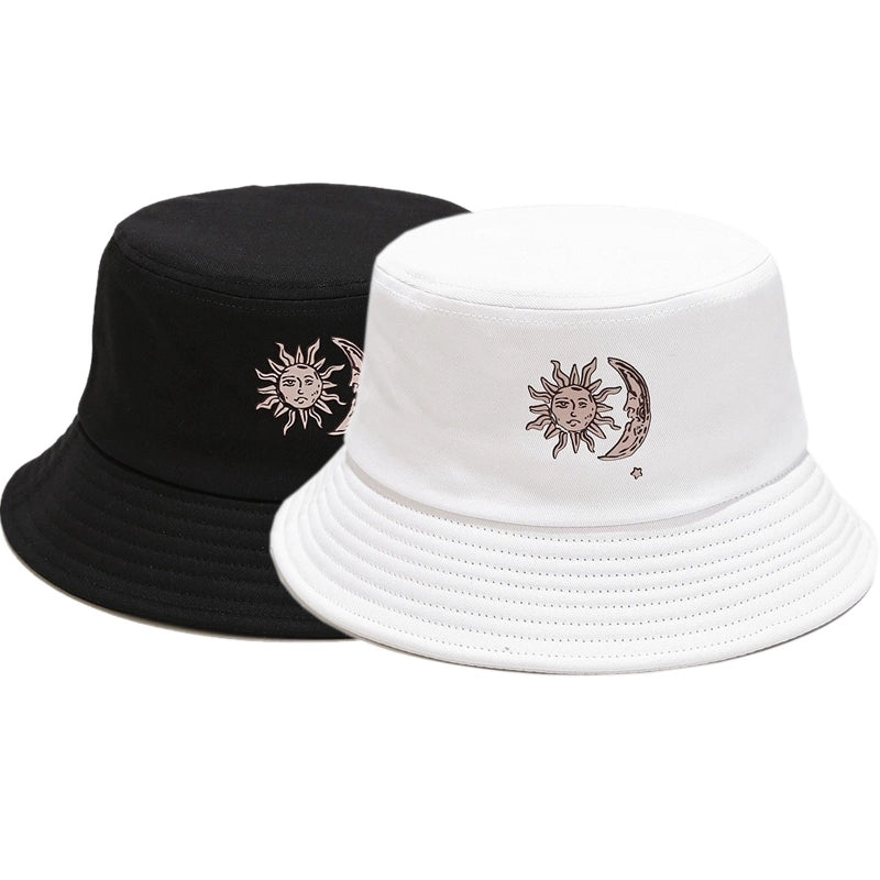 Unisex Commute Sun Flat Eaves Bucket Hat